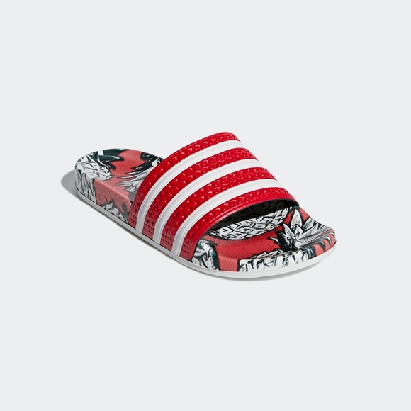 adidas sandals red